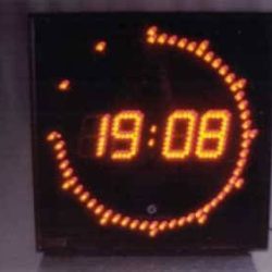 Digitaalikello sekuntikehällä.